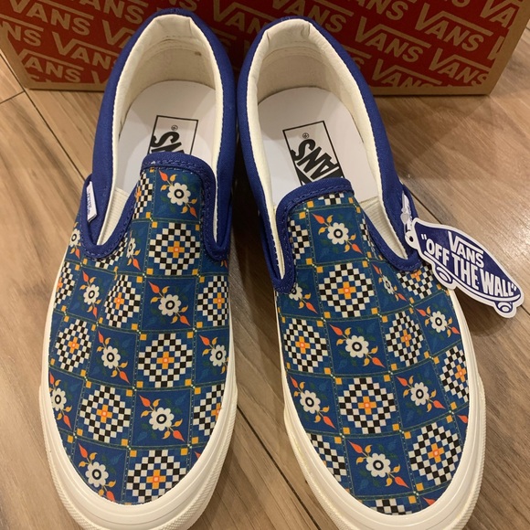 Vans Classic Slip-On 98 DX (Anaheim Factory) Tile Checker/Limoges M/6.5, W/8M
